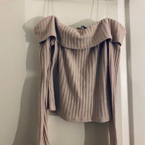 Off the shoulder sweater